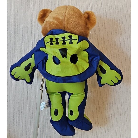 Teddy Bear In Halloween Skeleton Bones Costume Nylon Parachute Stuffed Animal - Picture 5 of 12